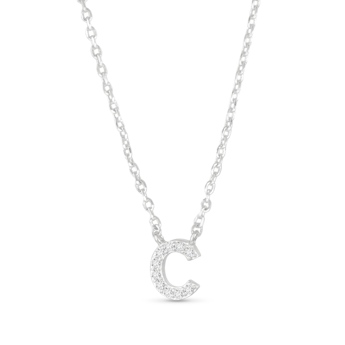 Amanda Blu CZ Initial Necklaces | 18 Letters