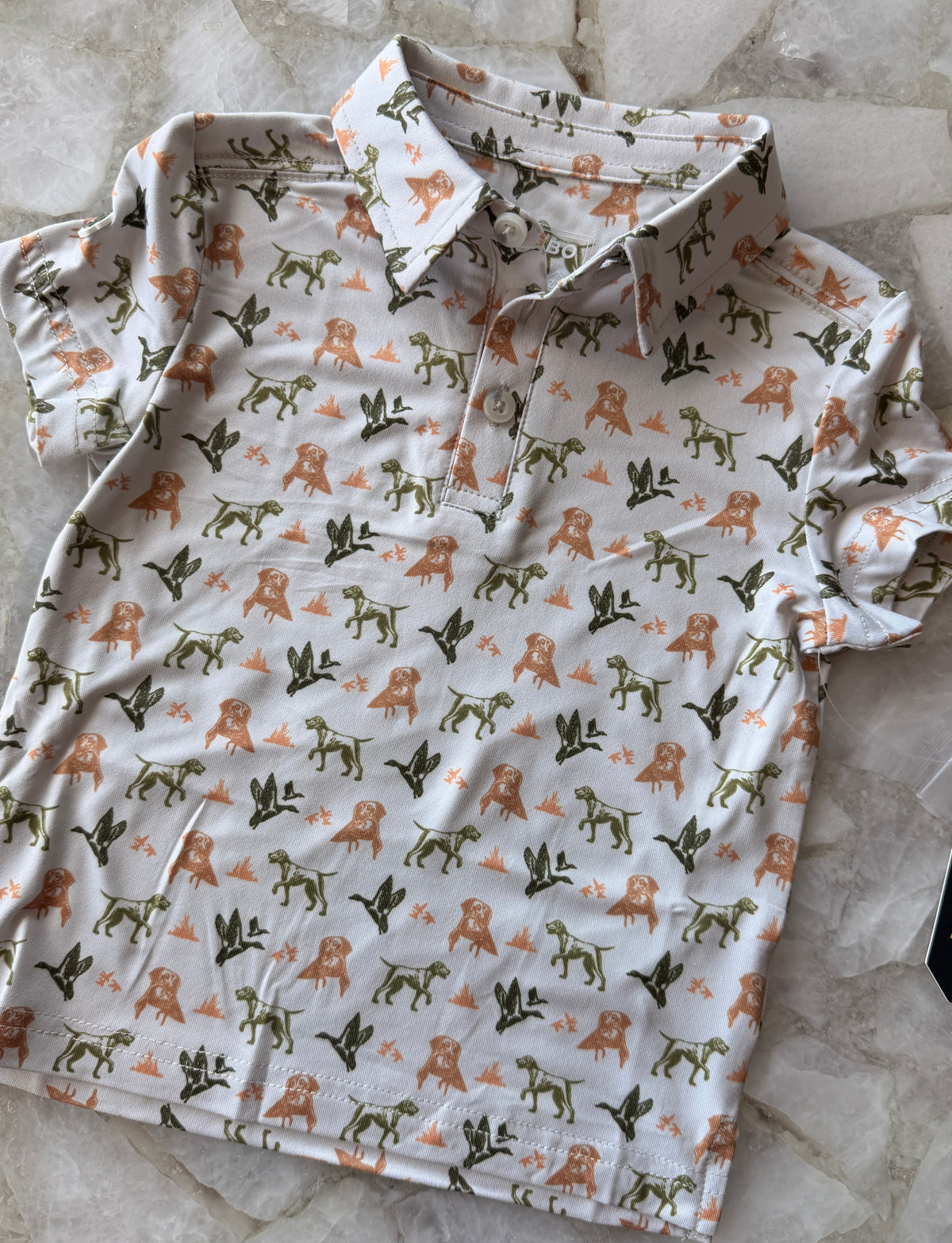Burlebo-Youth Performance Polo - MALLARD DUCK DOG