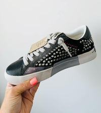 ShuShop Ruby Sneakers Black with Metallic Studs