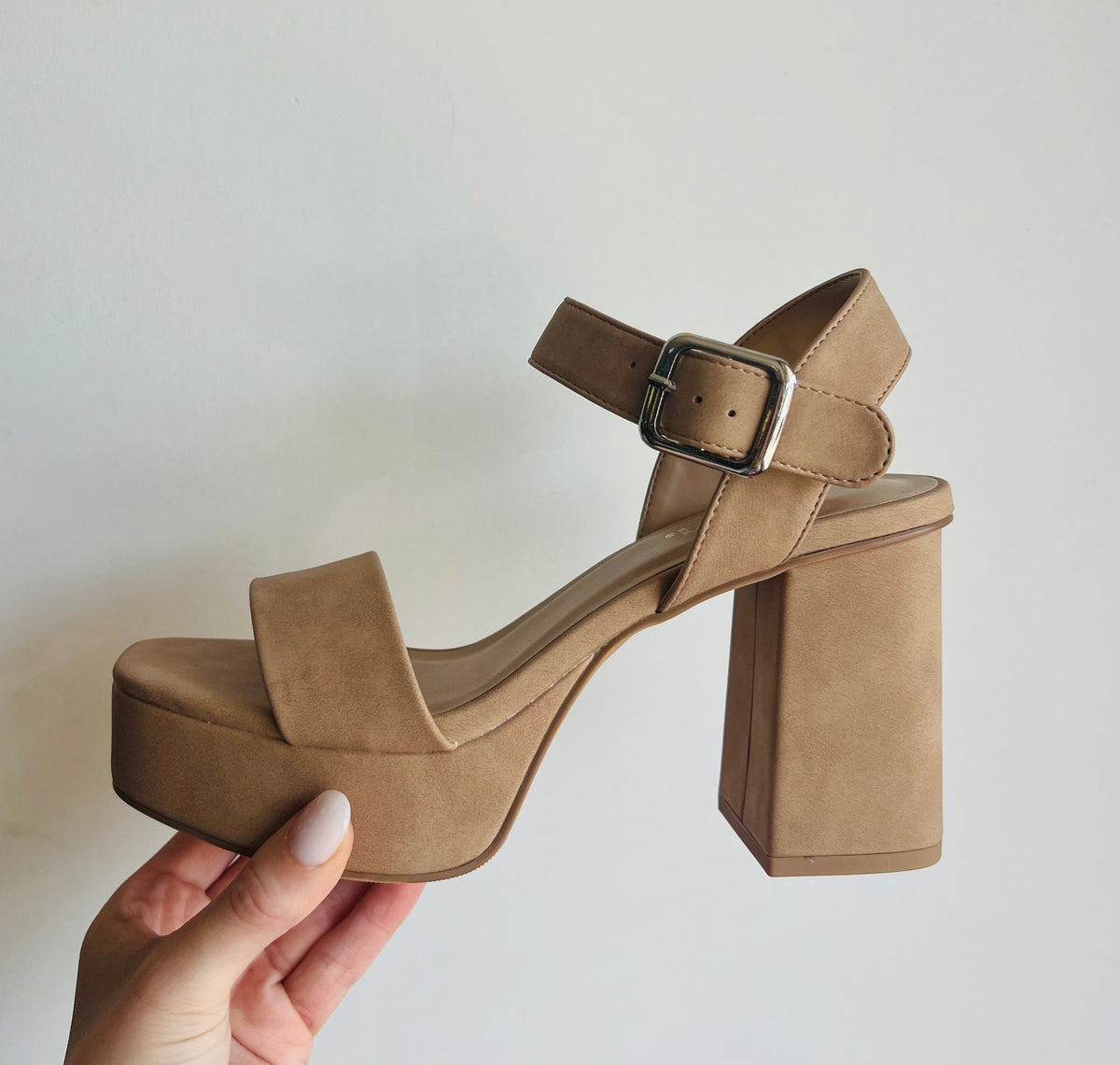 Soda Macey Platform Heels With Buckled Ankle Strap