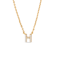 Amanda Blu CZ Initial Necklaces | 18 Letters