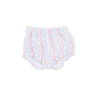 Tulip Stripe - Scallop Back Top with Bloomer