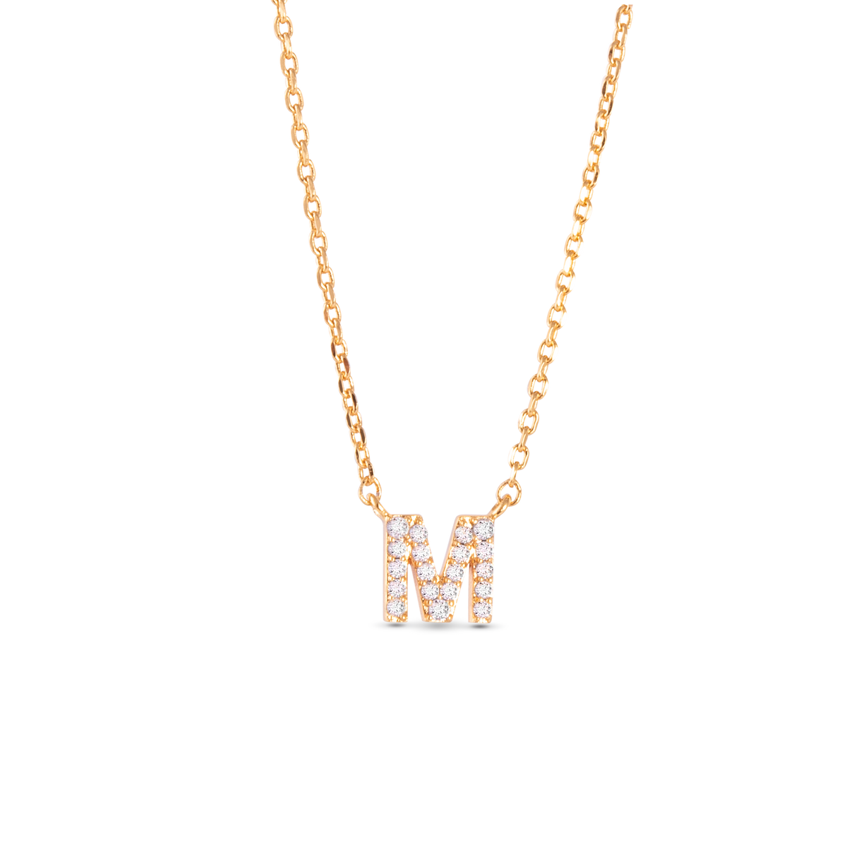 Amanda Blu CZ Initial Necklaces | 18 Letters