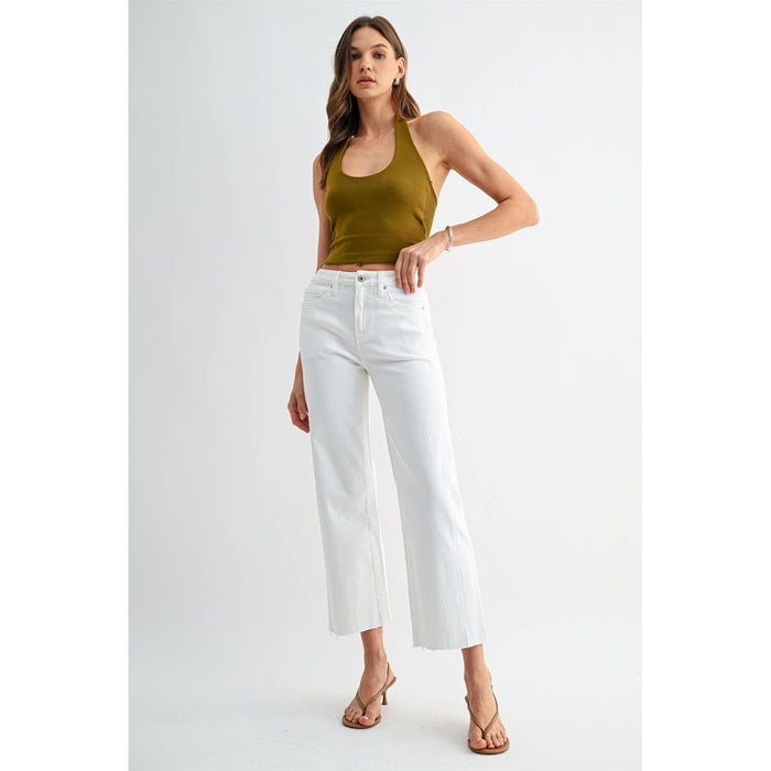 HIGH-RISE STRAIGHT TUMMY TUCK ANKLE LOOSE FIT