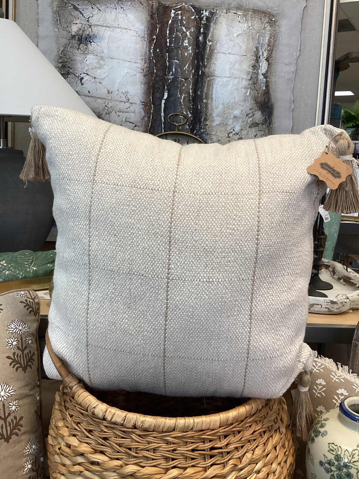 Mudpie Pillow w/ Tassels