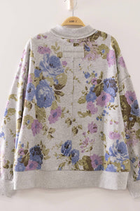 Floral Print Sweatshirt