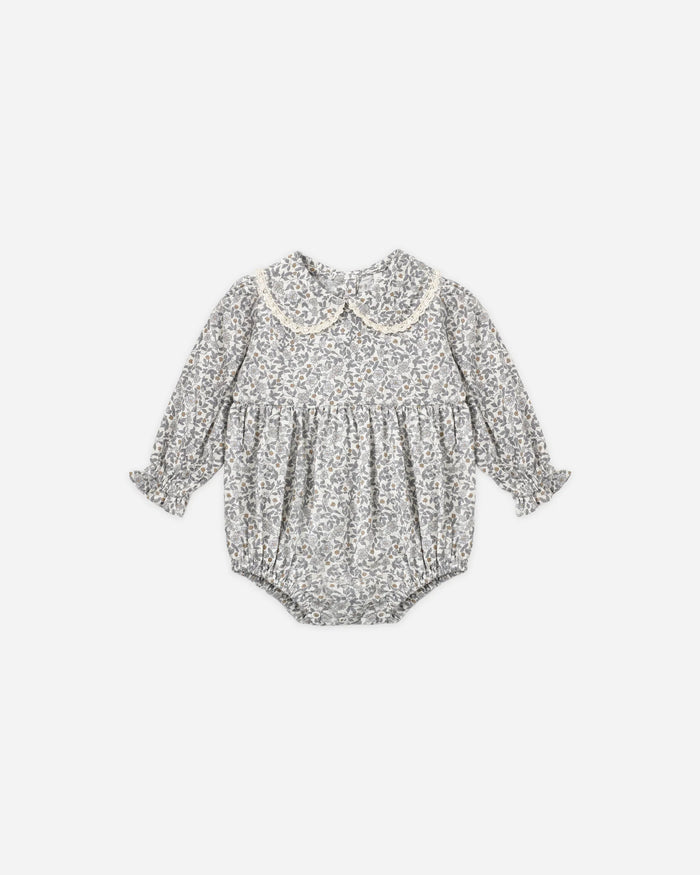 Rylee + Cru Cora Romper Slate Floral