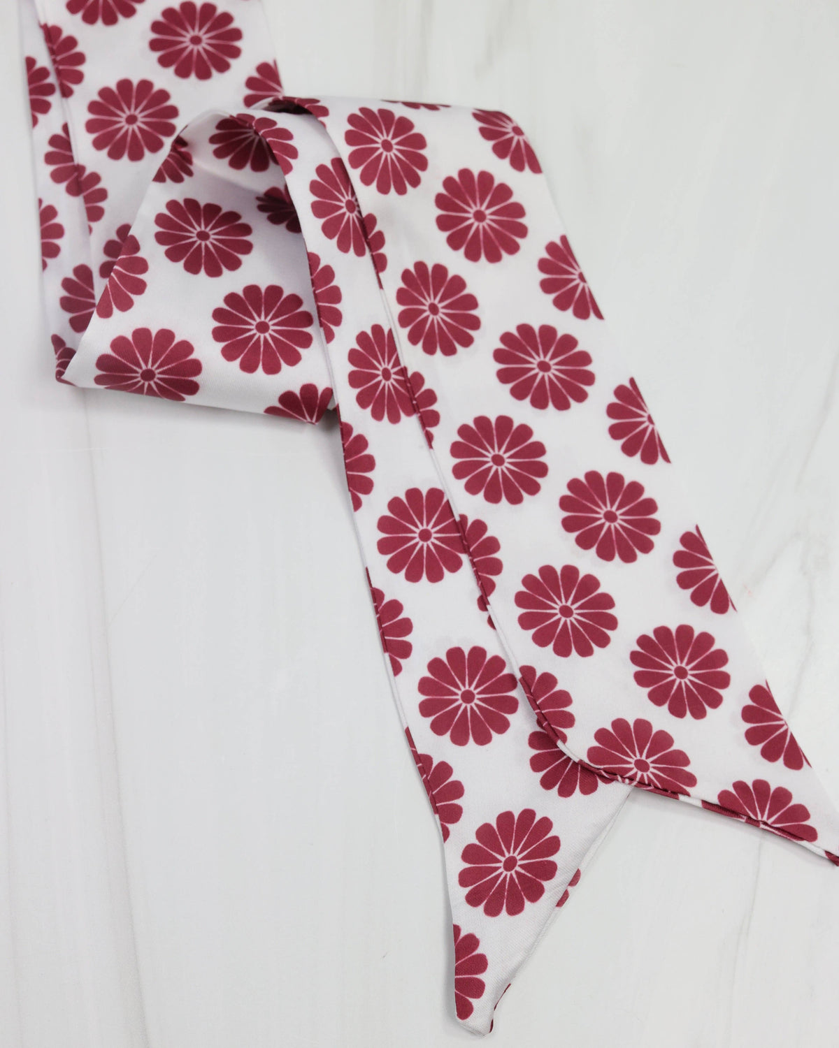 Caroline Hill Serafina Scarf Maroon Floral