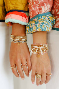 WWJD Charm Bracelet on Gold