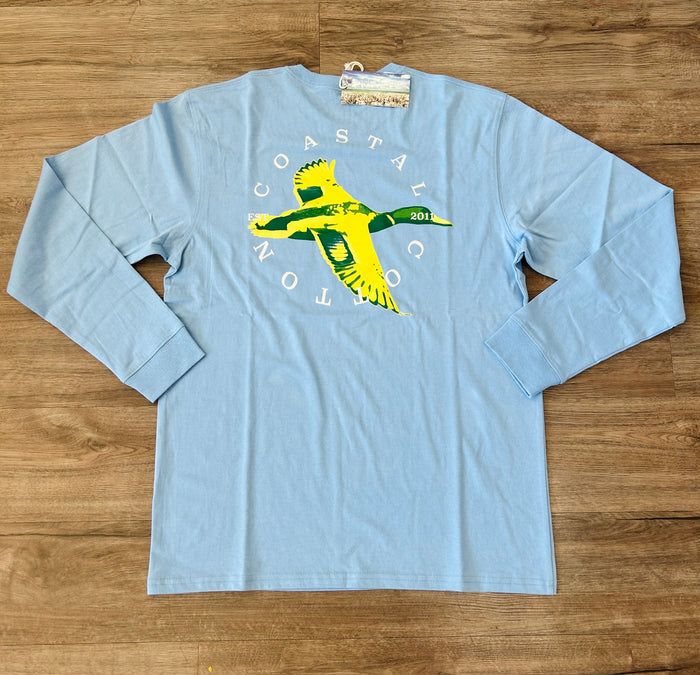 Coastal Cotton-long sleeve mallard cobalt