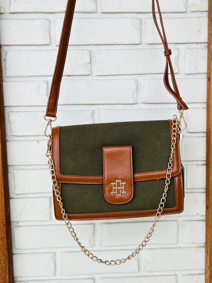Caroline Hill Collins Crossbody - Olive S
