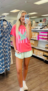 Duck Stripes Graphic Tee (Watermelon)