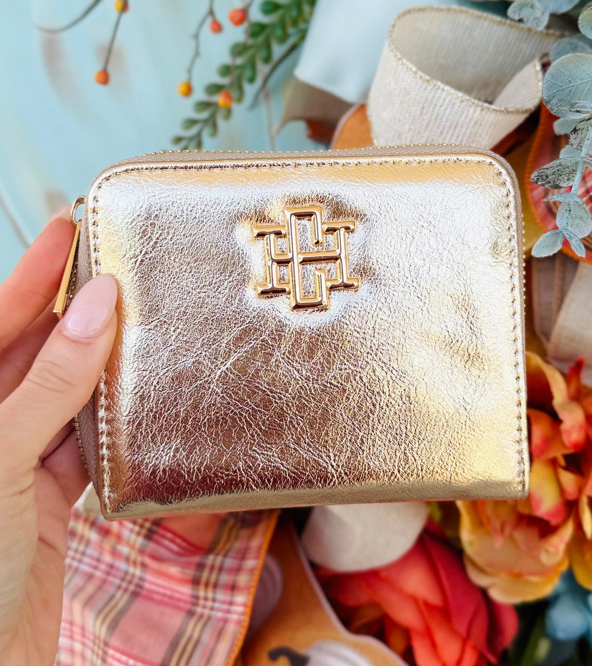 Caroline Hill Blakely Wallet D Gold