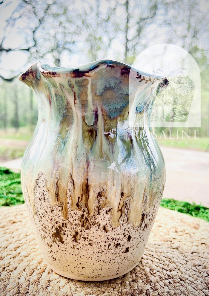 Rosaline Pottery Buttercup Vase Color Delta Blue