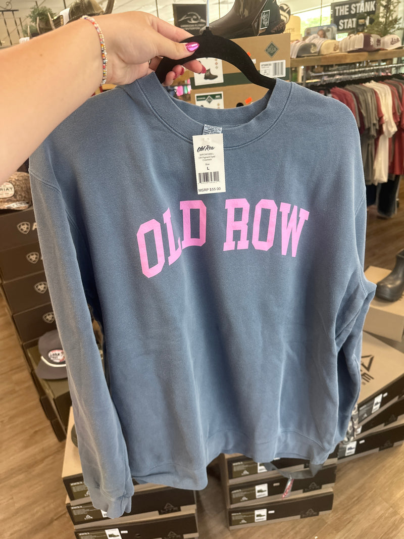 Old Row- Logo Crewneck Sweatshirt- Plum