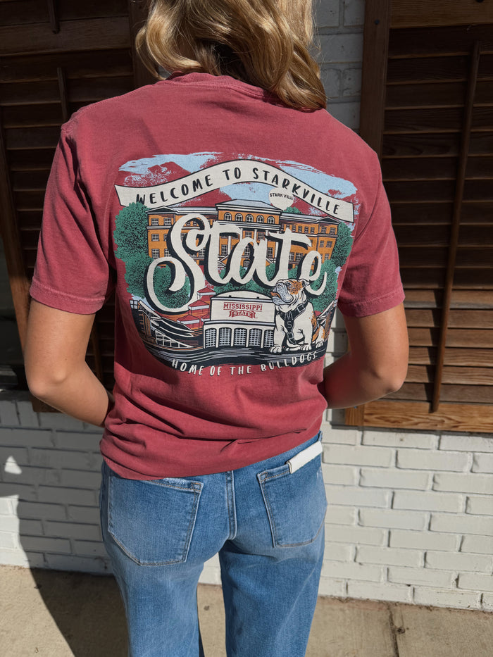 Mississippi State Bulldogs Campus Drawing Script