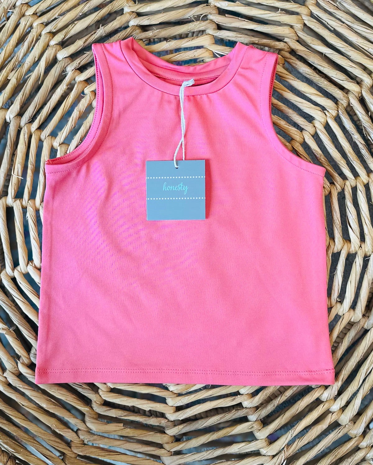 Honesty Salmon Pink Tank Top