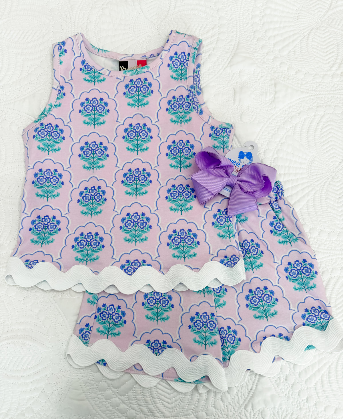 Banana Split Abigail Short Set–Fancy Me Floral