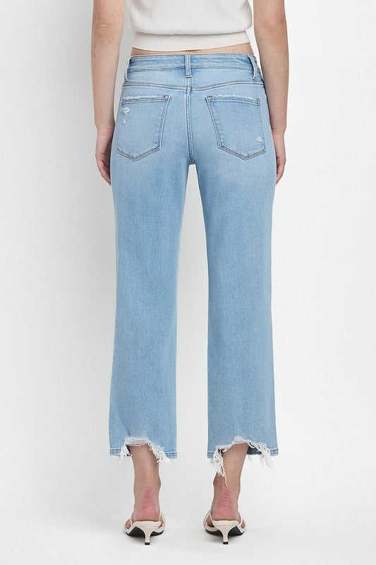 VERVET HIGH RISE REGULAR STRAIGHT JEANS