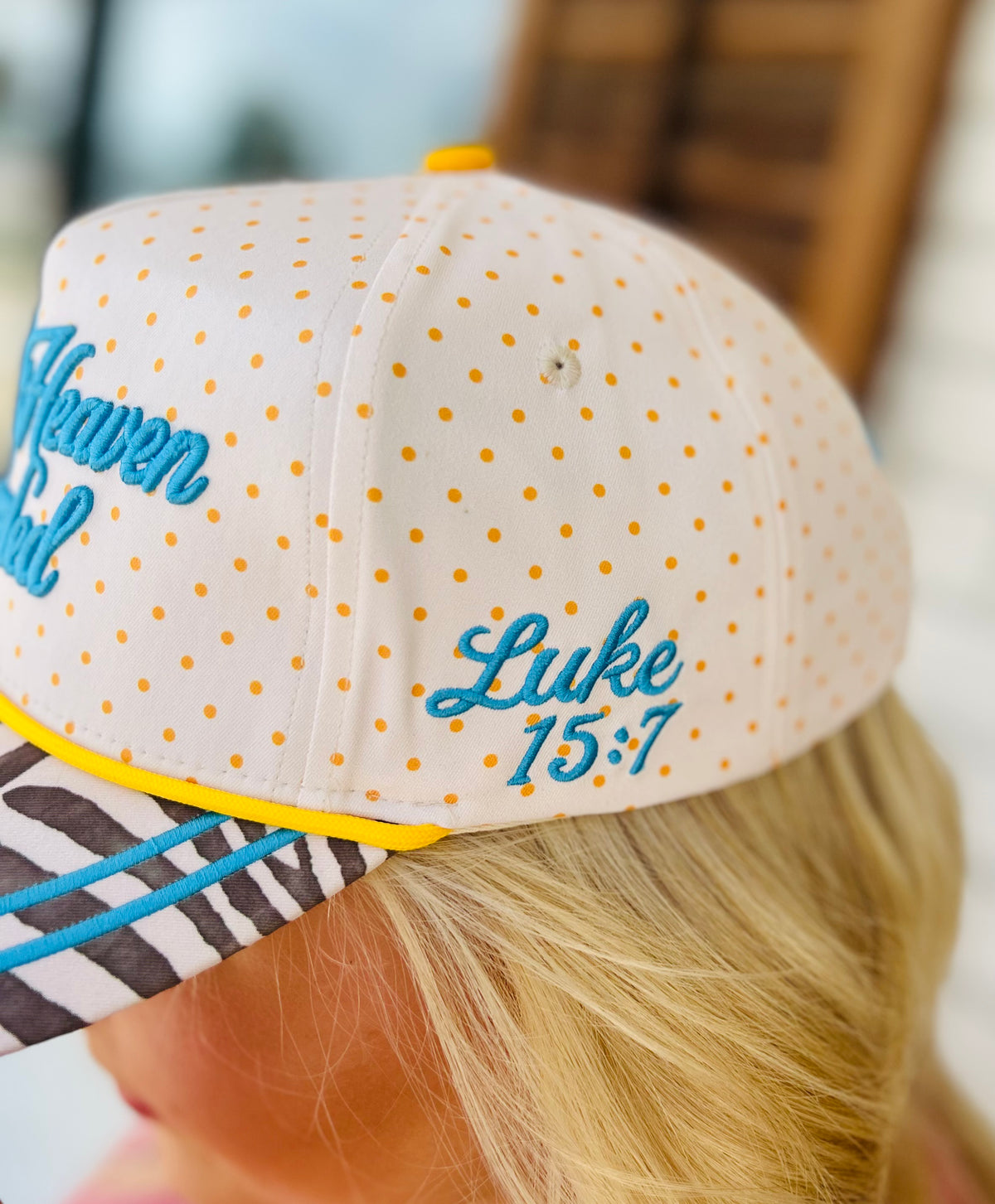 MAKE HEAVEN CROWDED ZEBRA HAT