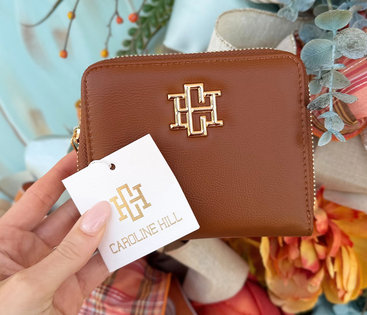 Caroline Hill Blakely Wallet Saddle