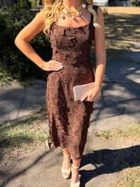 Floral Brown Dress