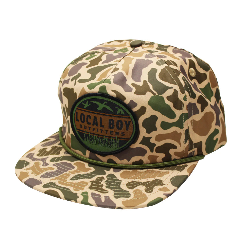 Local Boy-Duck Badge Flat Brim Hat