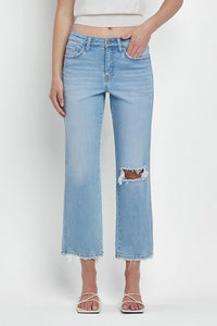VERVET HIGH RISE REGULAR STRAIGHT JEANS
