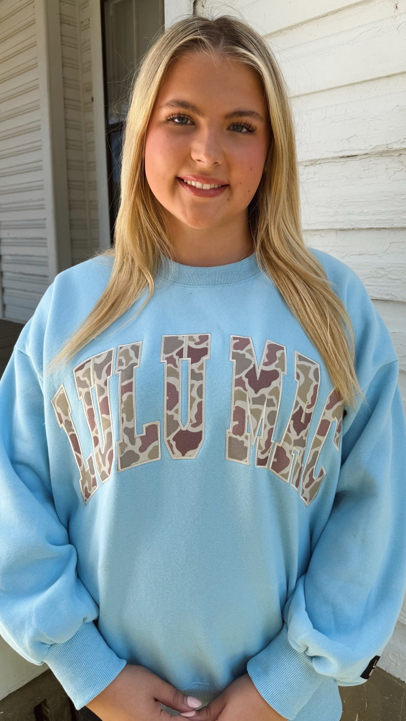 LULU MAC CAMO-9571-LIGHT BLUE