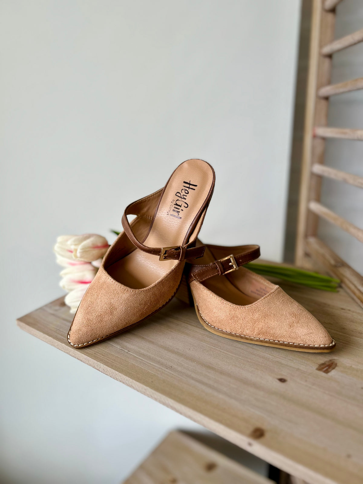 CORKY’S-SOBER UP WEDGE - TOBACCO SUEDE