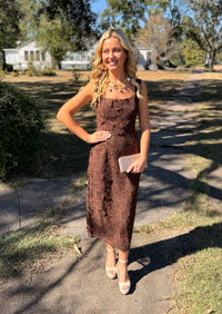 Floral Brown Dress