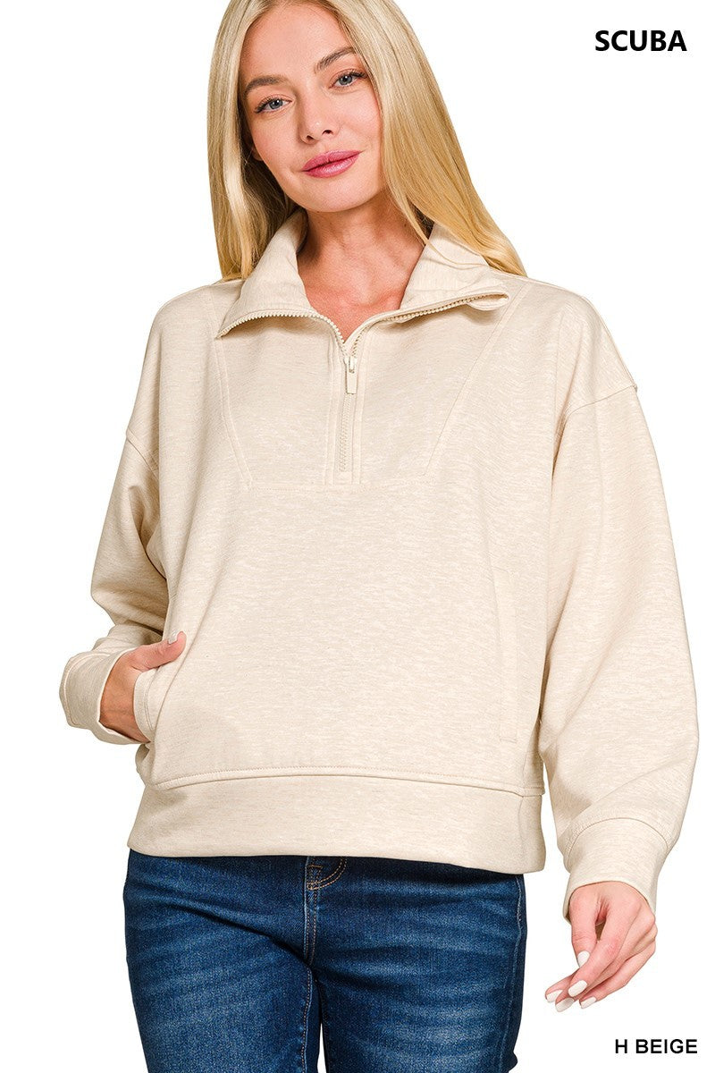 SCUBA HALF ZIP PULLOVER