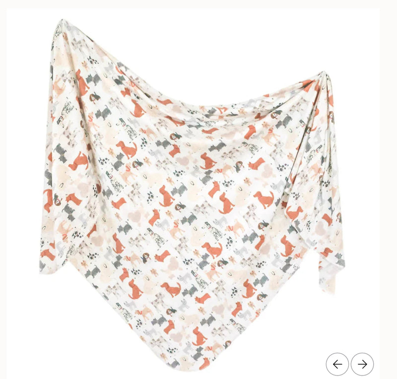 Copper Pearl Knit Swaddle Blanket