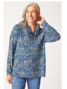 Habitat Super Soft Fleece Print Cozy Cowl Top