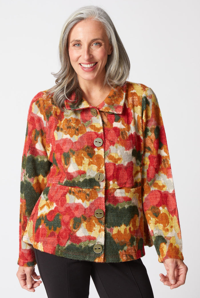 HABITAT ASPEN KNIT BRUSHSTROKES HIGHLAND JACKET