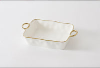 Pampa Bay 11″ x 9″ Rectangular Baking Dish w/ Gold Handles