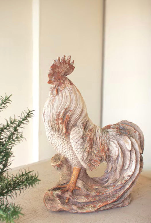 Faux Concrete Rooster