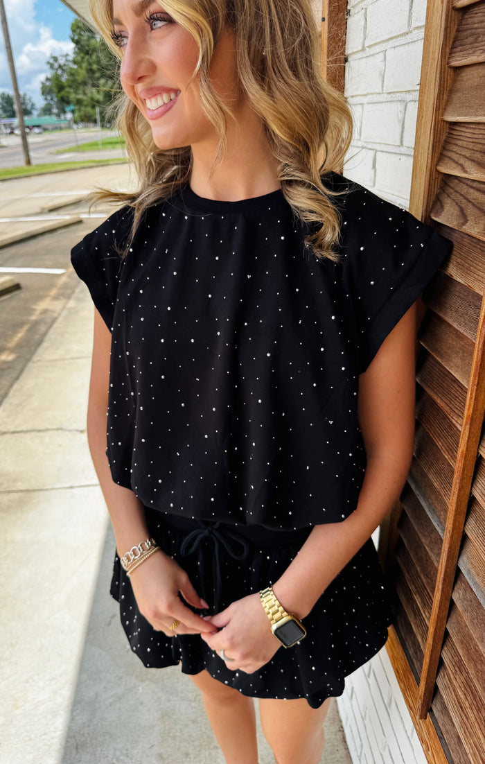 Sleveless Balloon Top & Mini Skirt Set