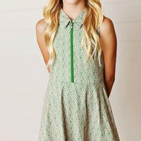 Swoon Kids Olive Ditsy Floral Tennis Dress