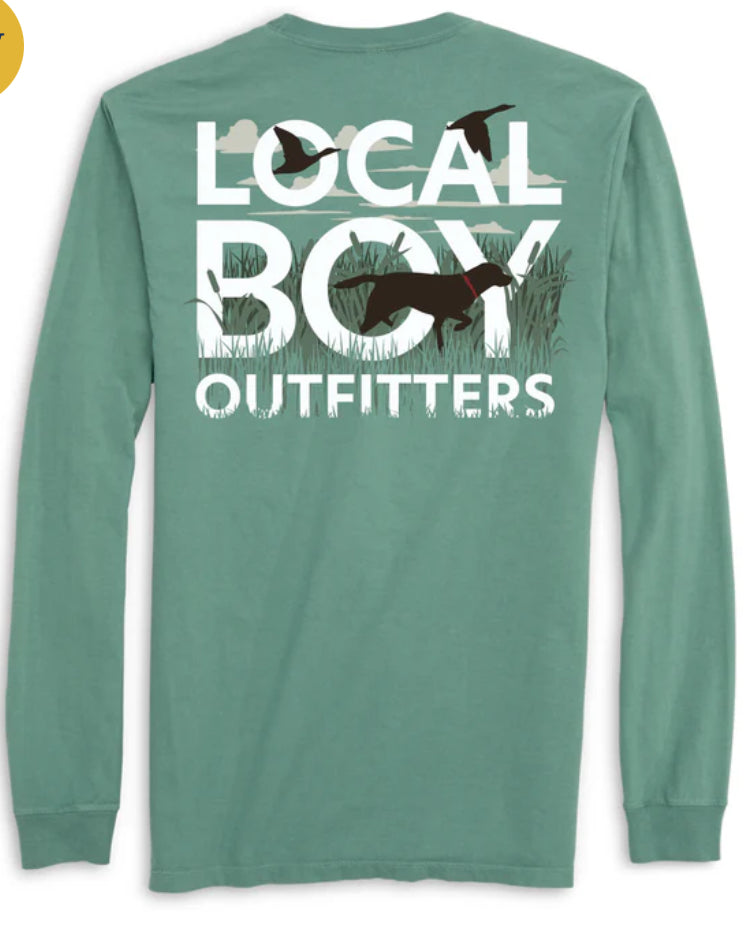 Local Boy - Youth Text and Tail LS Tee