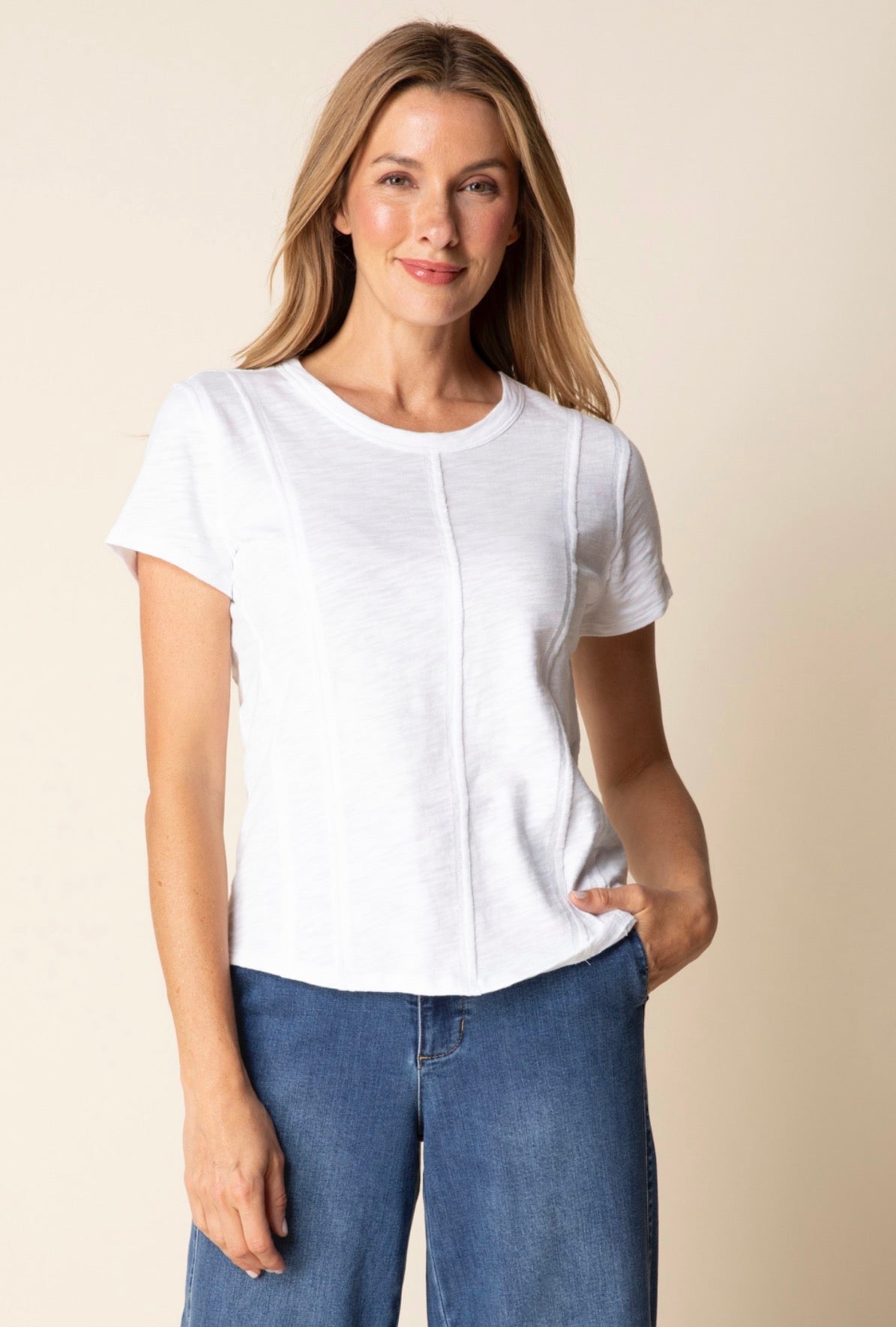 HABITAT COTTON PEBBLE SEAMED TEE