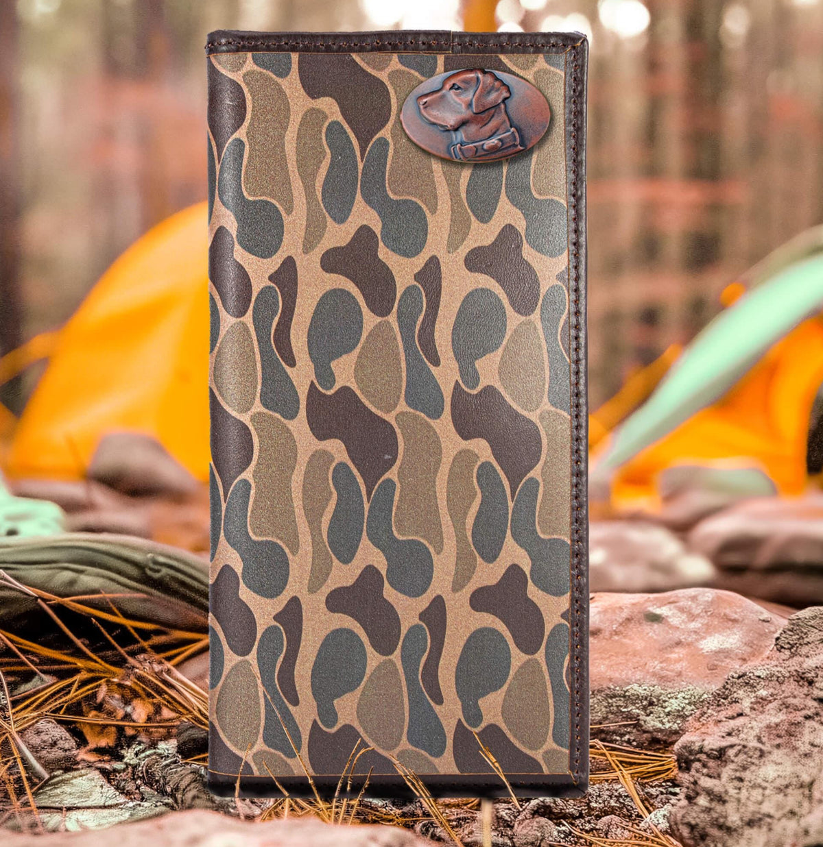 Zep-Pro SECRETARY OLD SCHOOL CAMO LEATHER WALLET