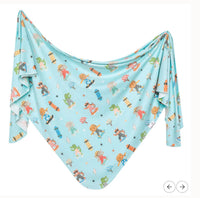 Copper Pearl Knit Swaddle Blanket