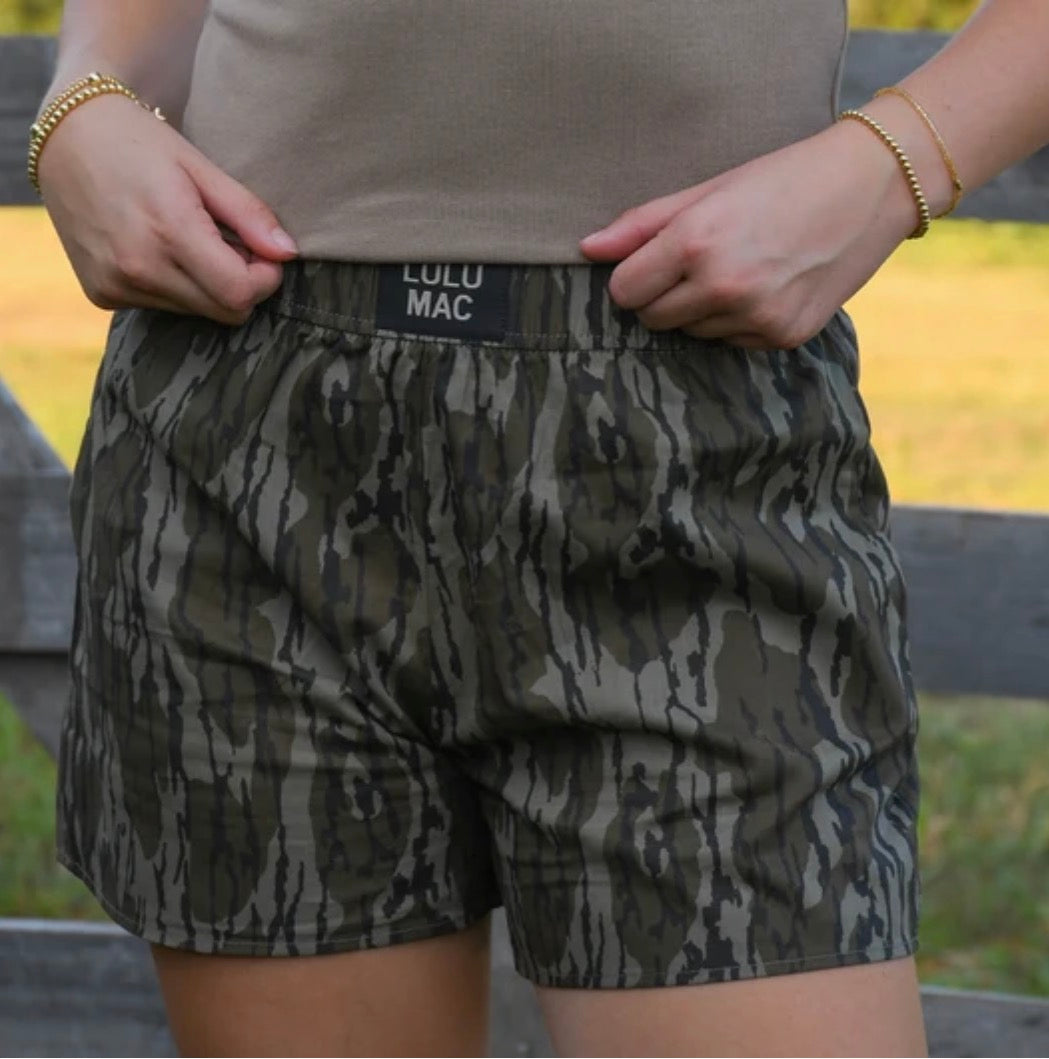 LULU MAC  MOSSY OAK BOTTOMLAND BOXER SHORT