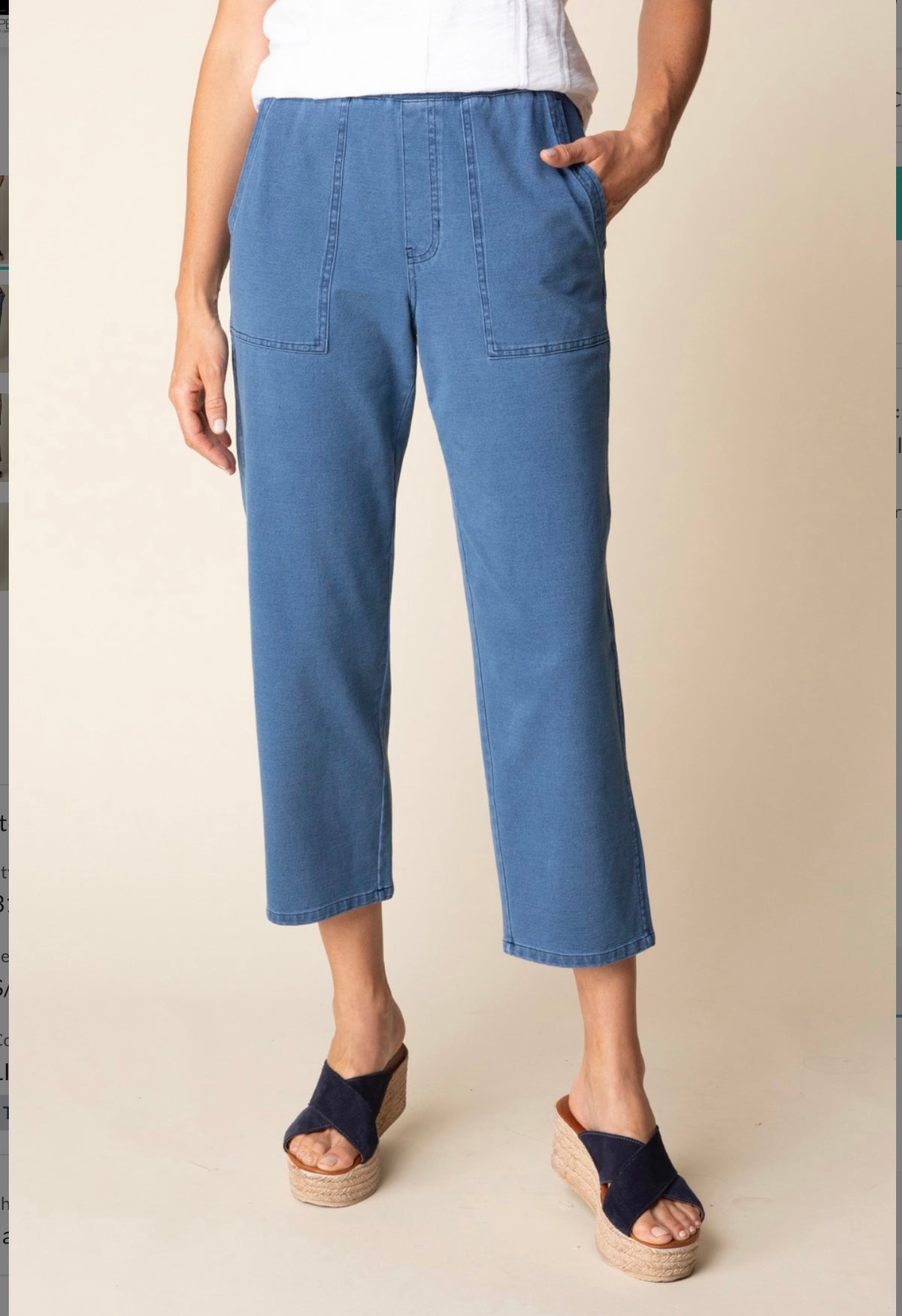 HABITAT STONEWASH CTN KNITS CARGO POCKET PANT