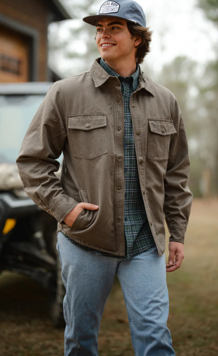 Local Boy-Sportsman's Shacket-Mud Dog & Moon
