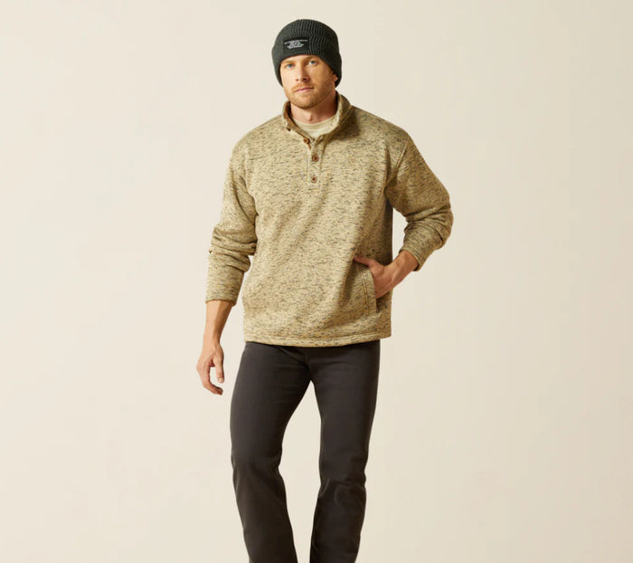 Ariat-CALDWELL 1/4 BUTTON SWEATER