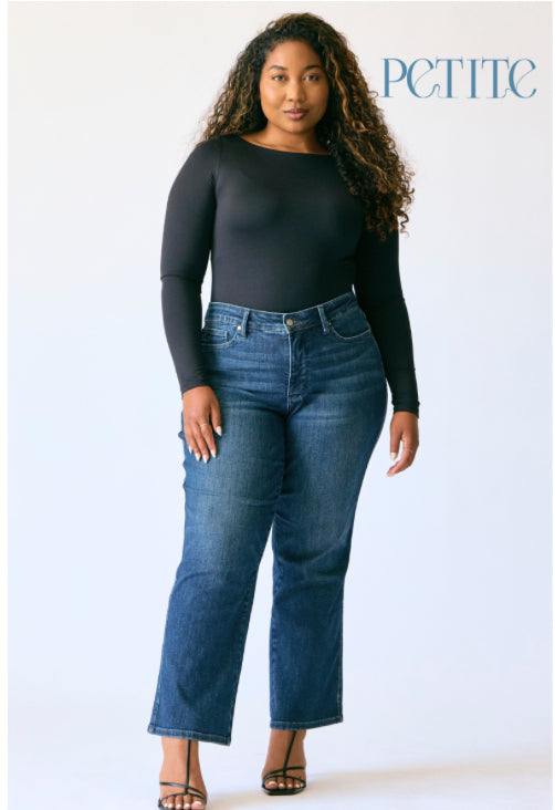Judy Blue Plus MR Petite Straight Tummy Control Classic