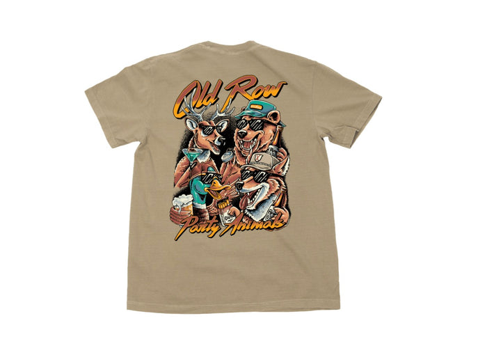 Old Row The Party Animals Pocket Tee
