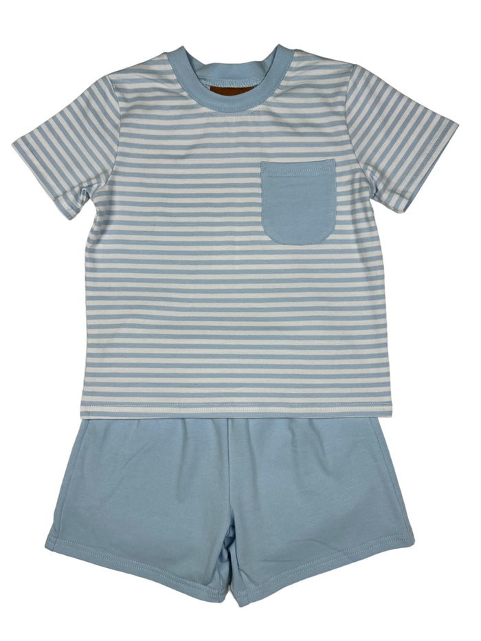 Millie Jay Hudson Short Set–Light Blue